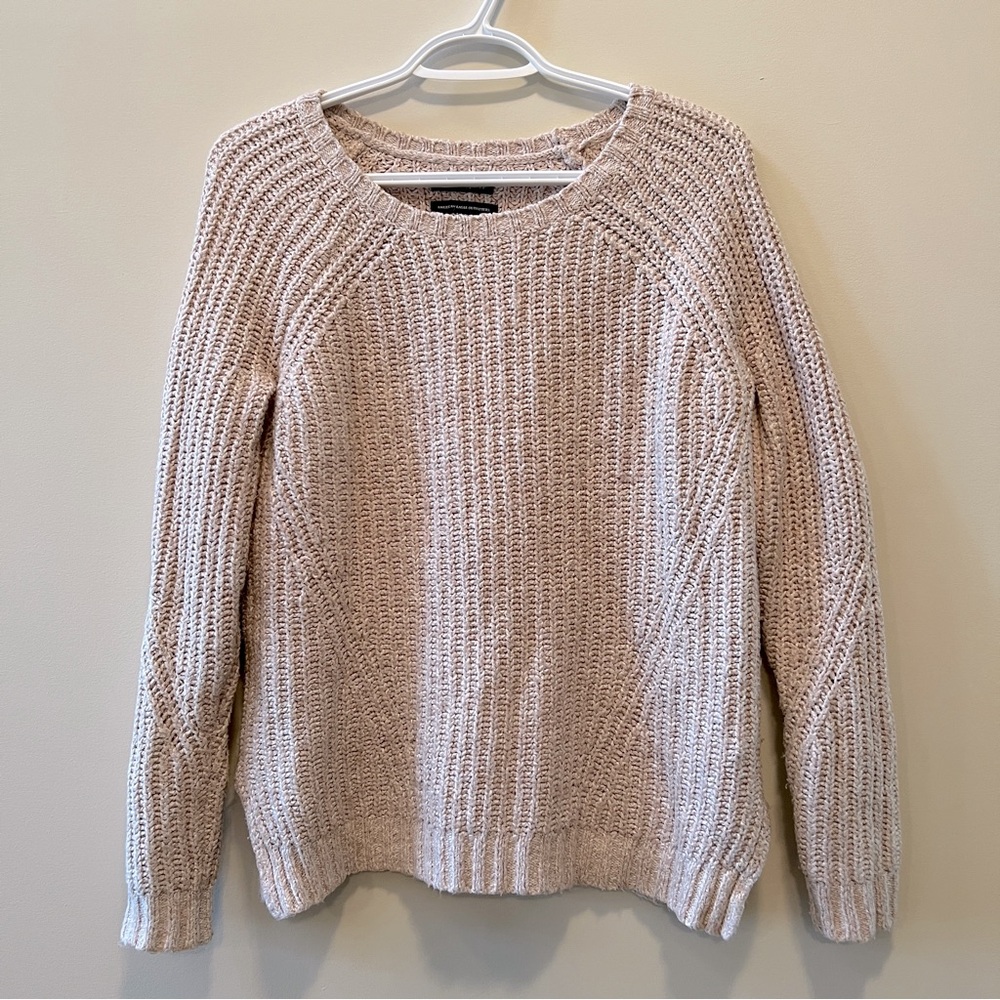 American Eagle Outfitters Pale Pink Chunky Knit Sweater